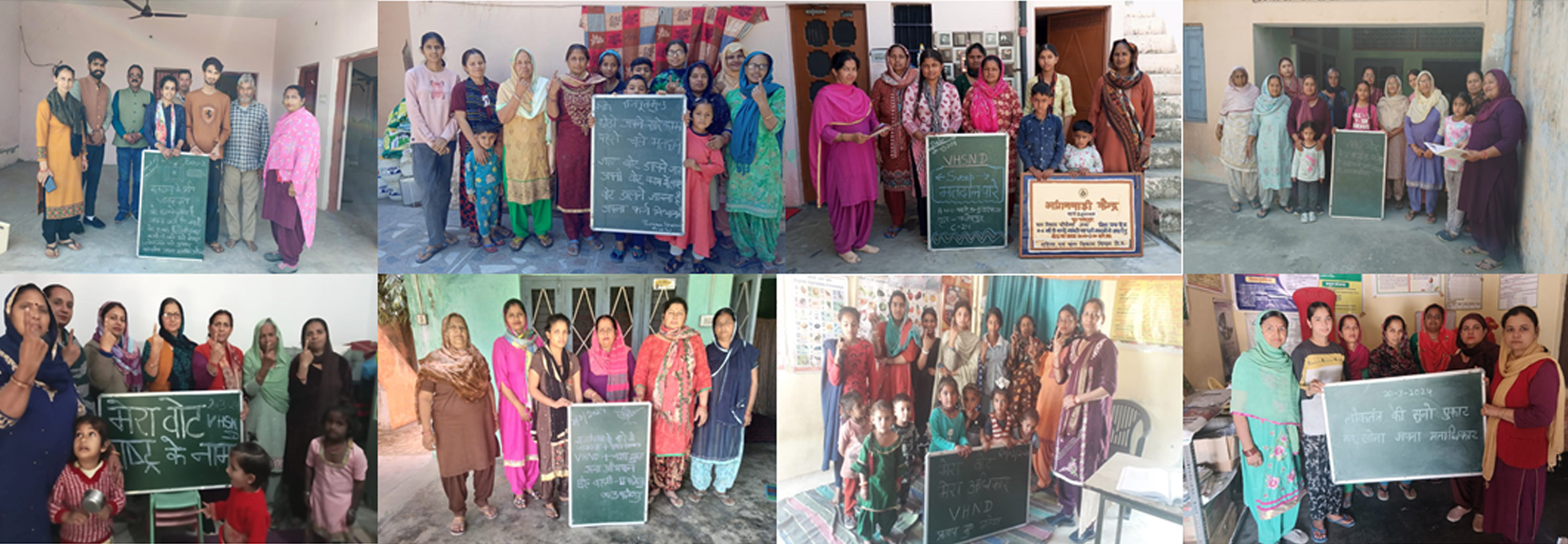Made people aware about voting rights through Anganwadi centers